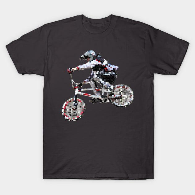 bmx mtb fmx motocross T-Shirt by rickylabellevie
